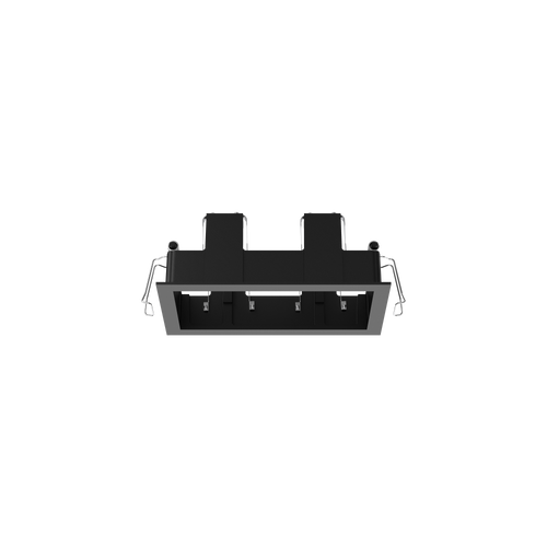 Cevon Type Recessed Rectangular Double Frame for M61 Black