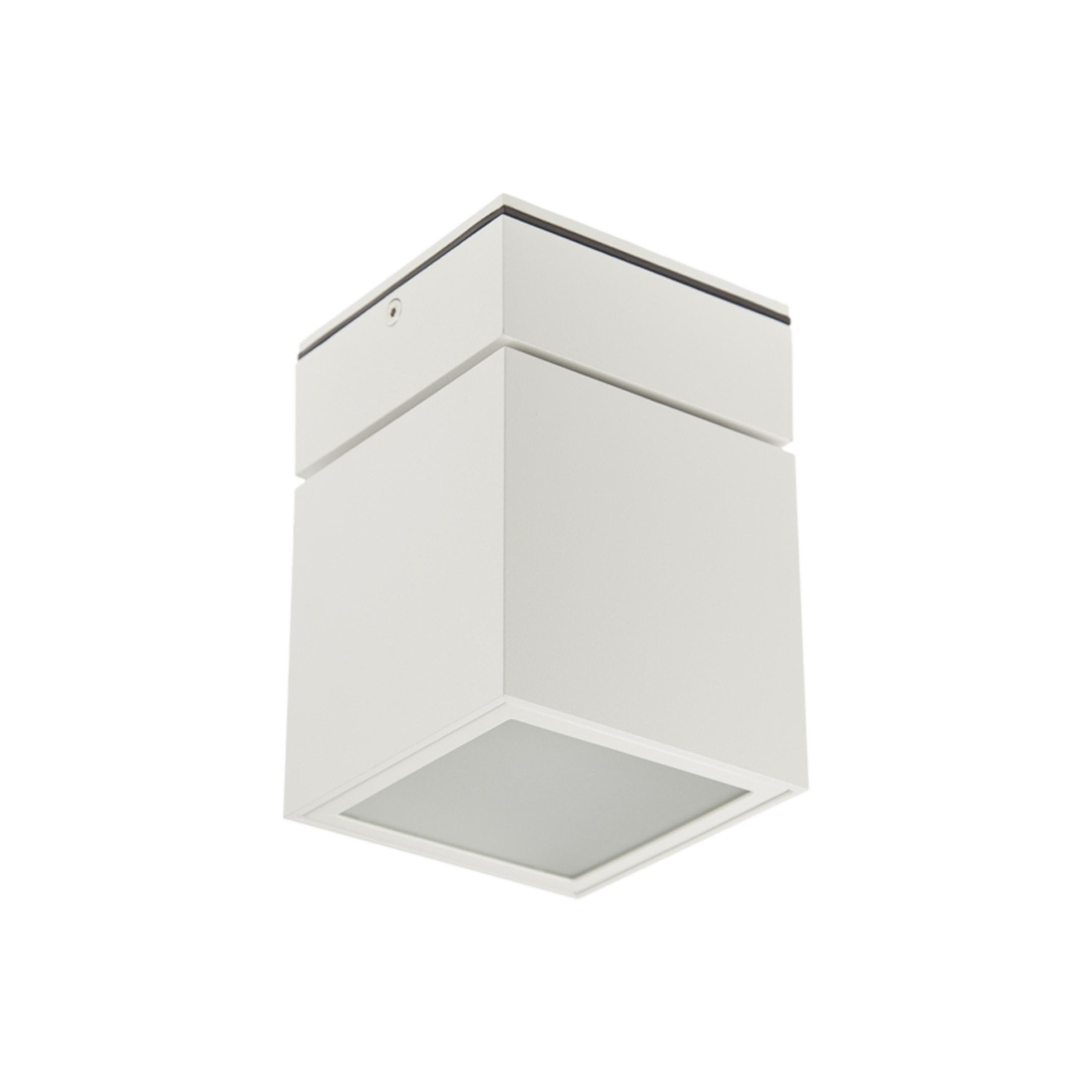 Surface Mount Ceiling Cube White 3000K – Halcyon