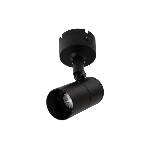 Exterior Large Surface Mount Spot Black 3000K