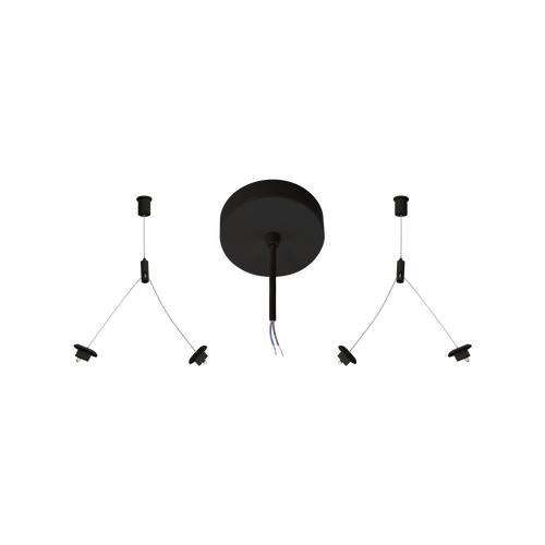 Pendant Suspension Kit 1500mm (For LED335-6-7) Black