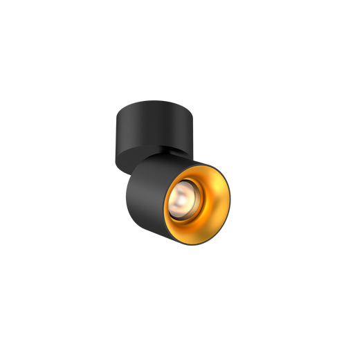 Cevon Pinot Tilt/Rotate Spot Black, Gold 3000K