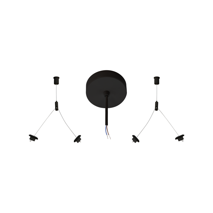 Pendant Suspension Kit 1500mm (For LED335-6-7) Black
