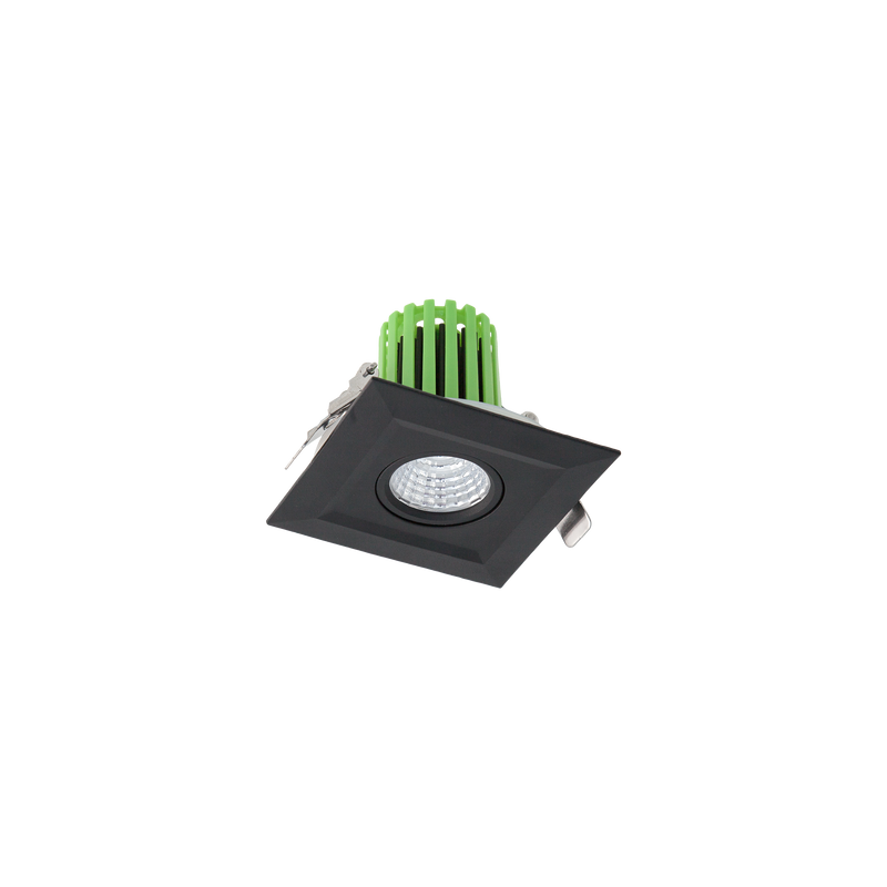 316 STS Square Smart Tilt Downlight Kit Black 3000K