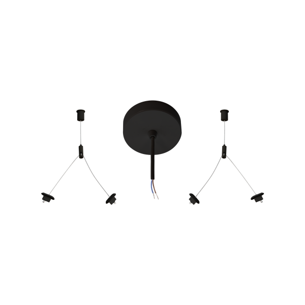 Pendant Suspension Kit 1500mm (For LED335-6-7) Black