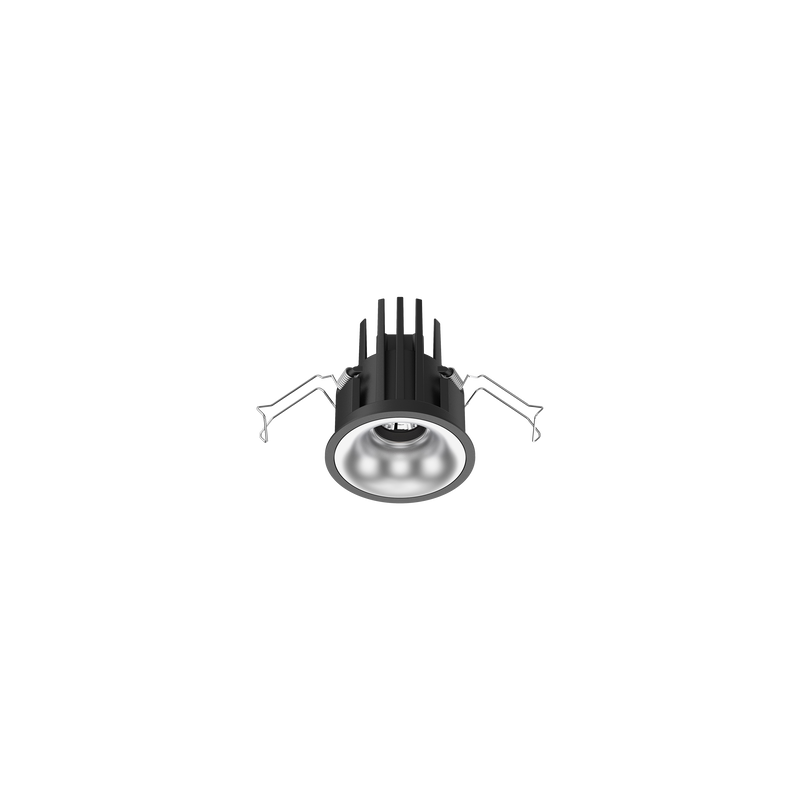 Cevon Small Darklight Slim Trim Downlight Kit Black, Silver 3000K