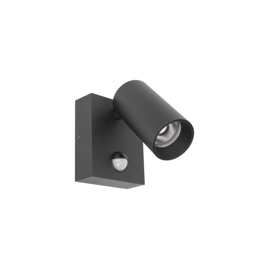Exterior Sensor Spot Design Series Black 3000K