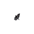 TRACK 3 CIRCUIT MINI JOINER - RECESSED Black