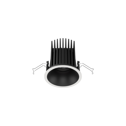 Cevon Large Darklight Slim Trim Downlight Kit White, Black 3000K