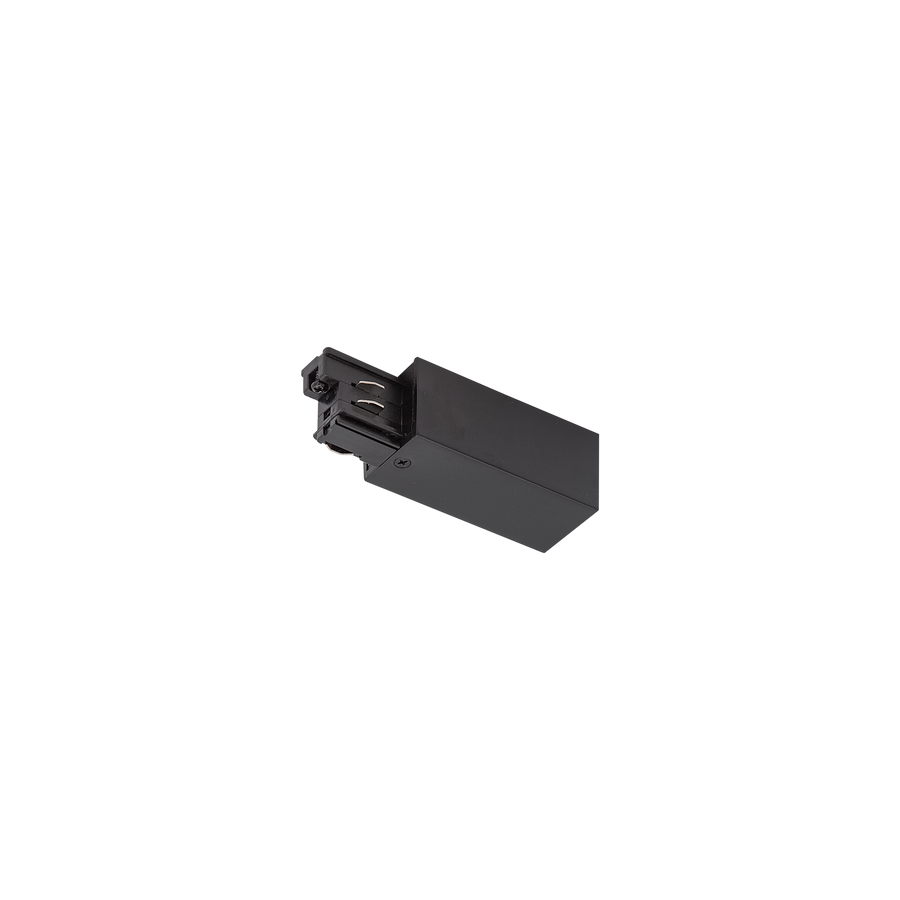 Track 3 Circuit Mains Connector Earth Left Black