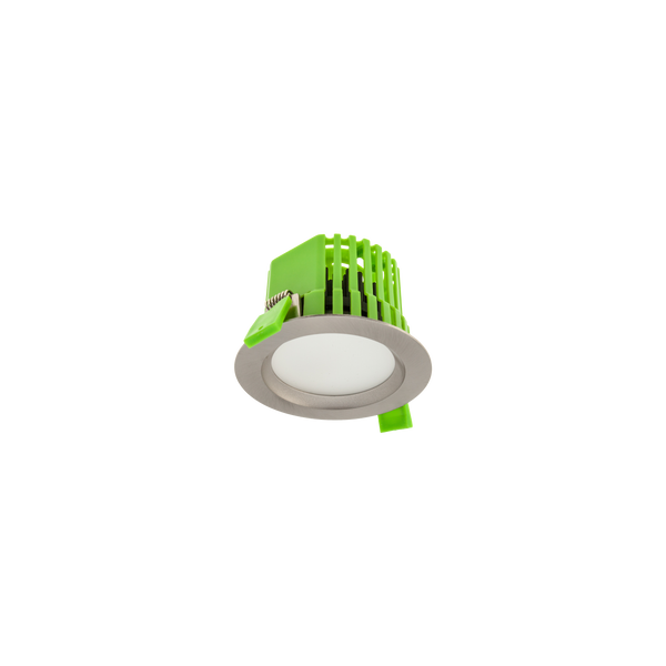 9W LED FIXED DOWNLIGHT KIT Brushed Chrome 3000K