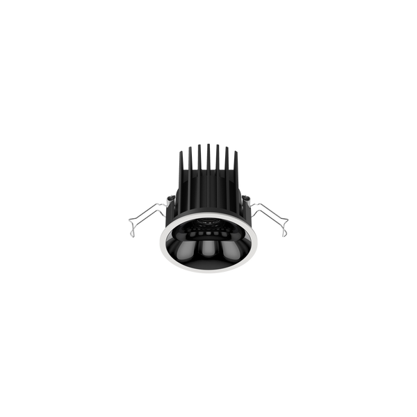 Cevon Medium Darklight Slim Trim Downlight White, High Gloss Black 3K