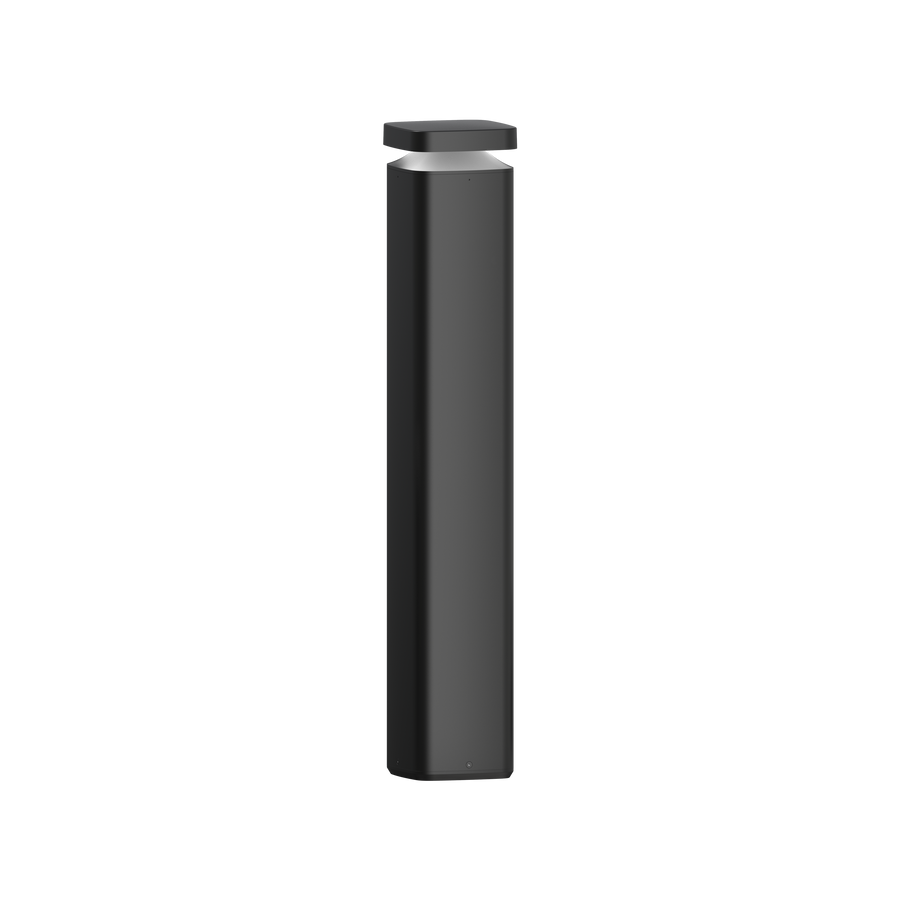Monolith Exterior Bollard 1000mm - 360° Dali Black 3000K 240V