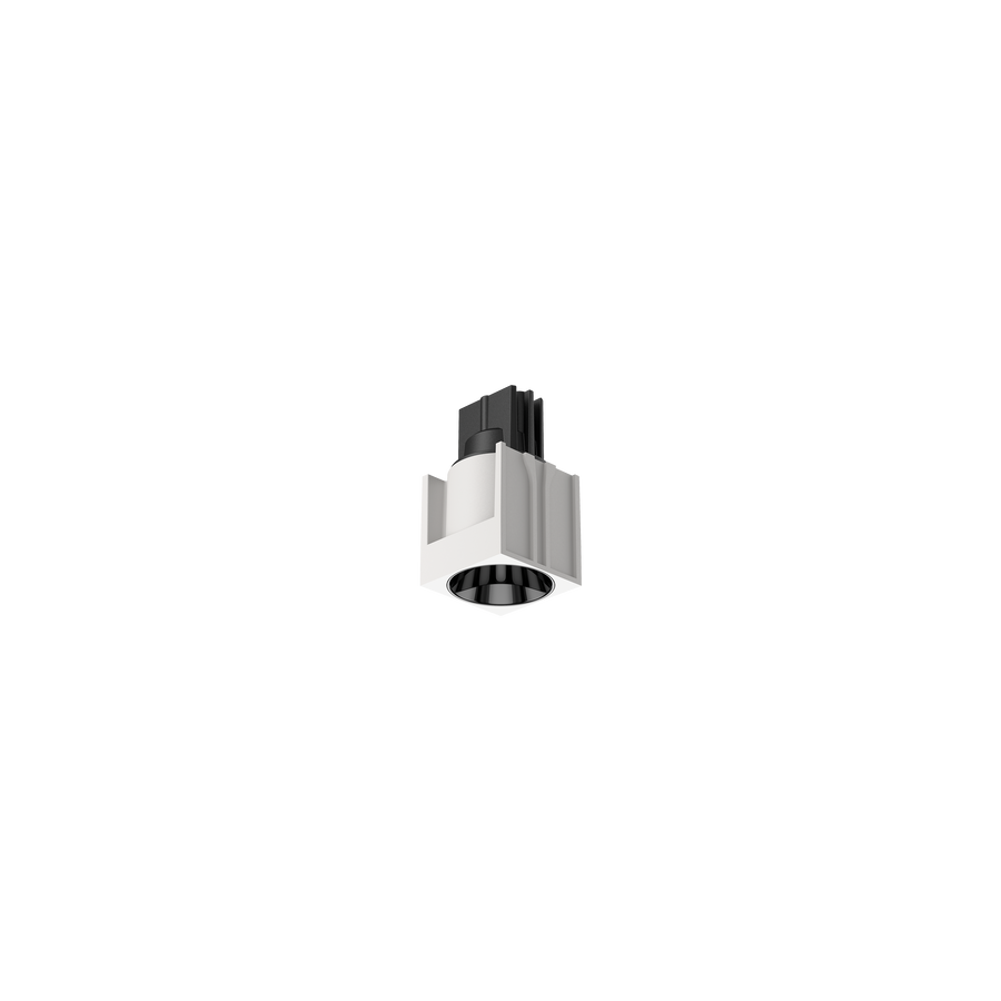 Cevon M41 Type 3 Dark Art Square Fixed White, High Gloss Black 2700K