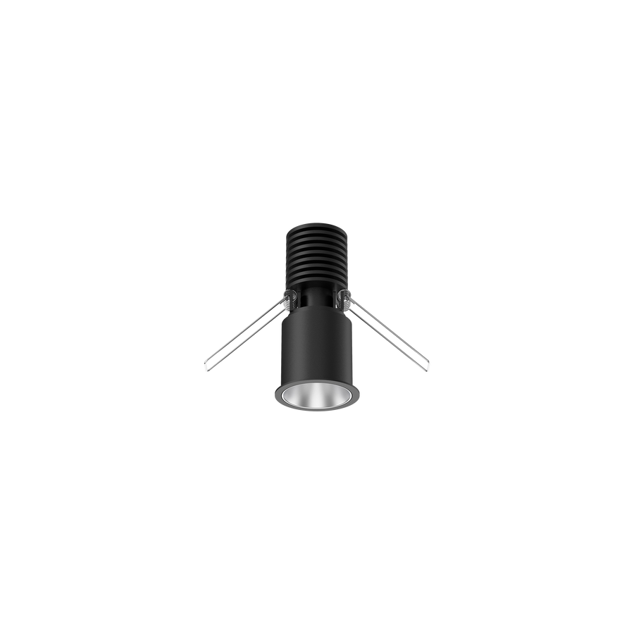 Cevon Mini Darklight Slim Trim Downlight Kit Black, Silver 3000K