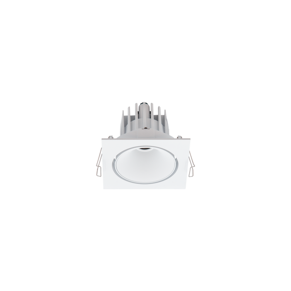 Cevon Tilt/Rotate Square Med Downlight Kit White 3000K