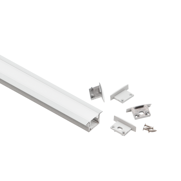 Mini Standard Premium Recessed 2.5m Kit Aluminium