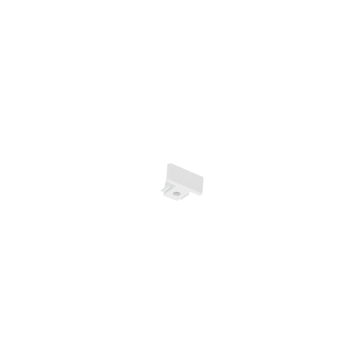 Track 1 Circuit End Cap White
