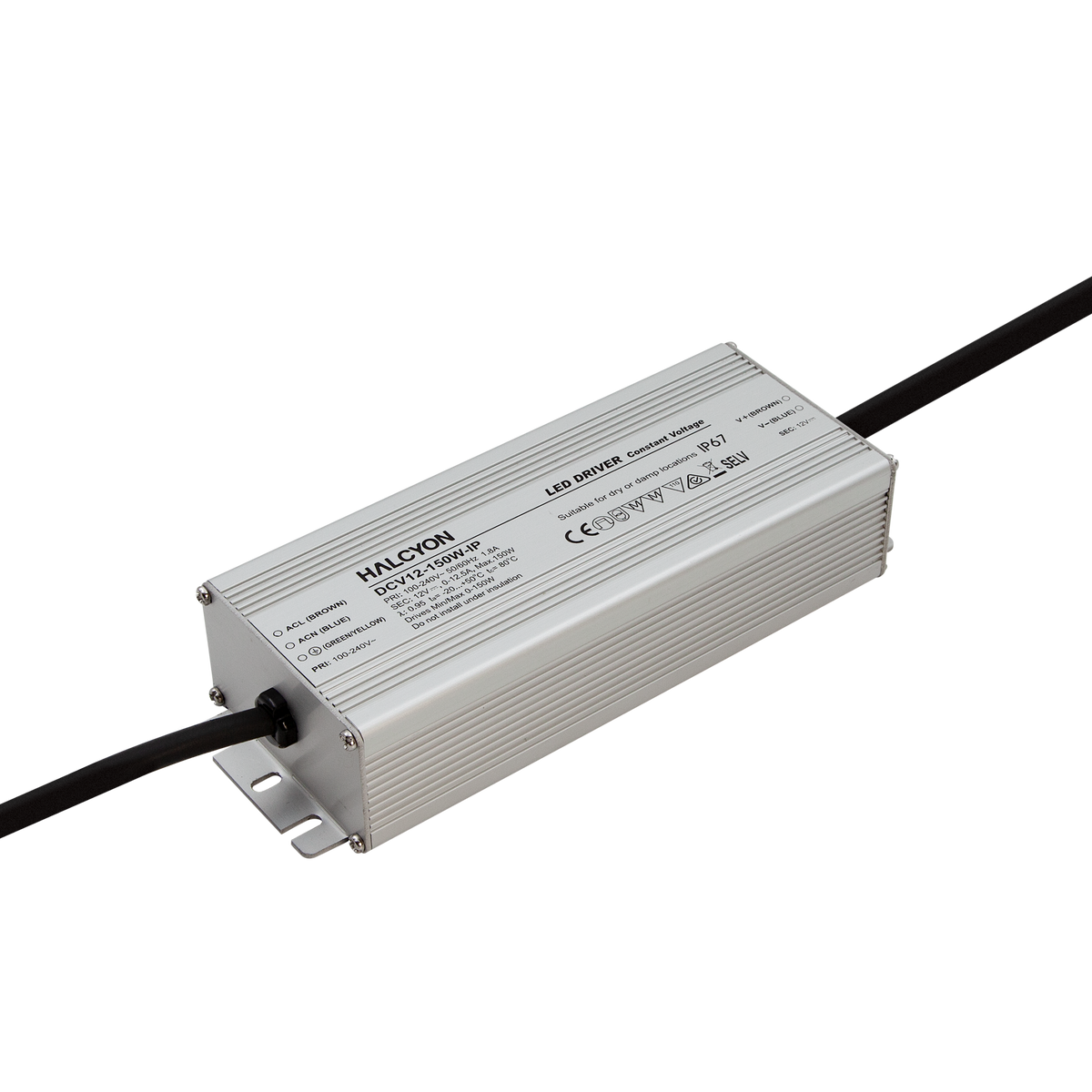 IP67 12V 150W Constant Voltage Non-dimmable Driver