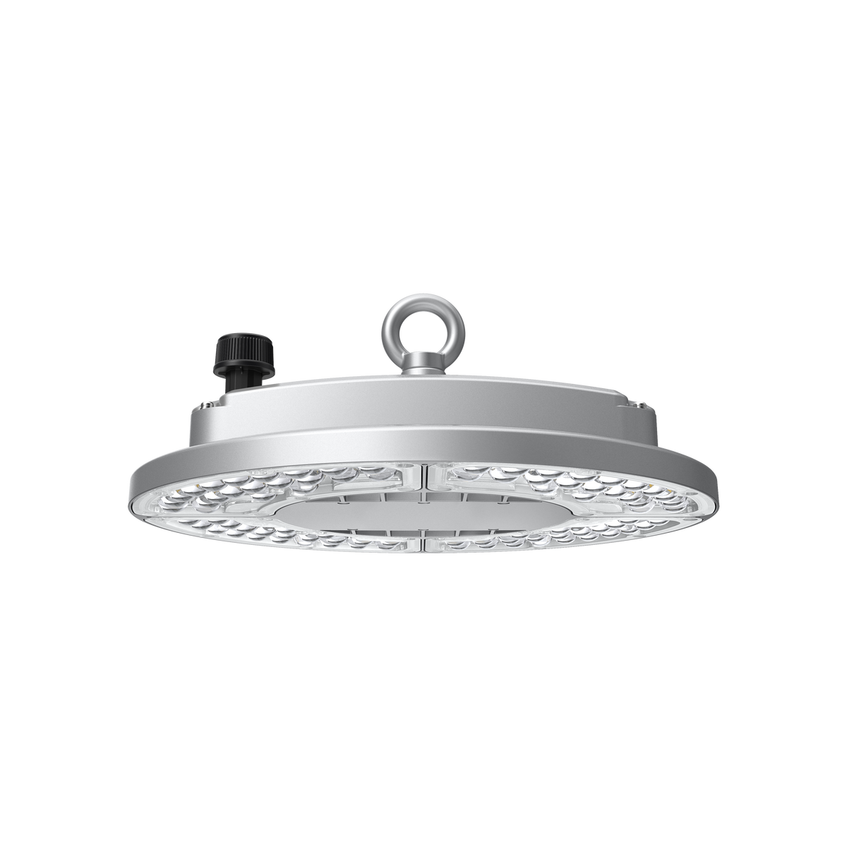 Low Glare Pro Series Highbay - 100W-200W Adjustable Output Silver 4K