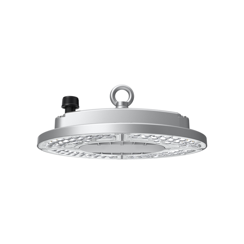 Low Glare Pro Series Highbay - 100W-200W Adjustable Output Silver 4K