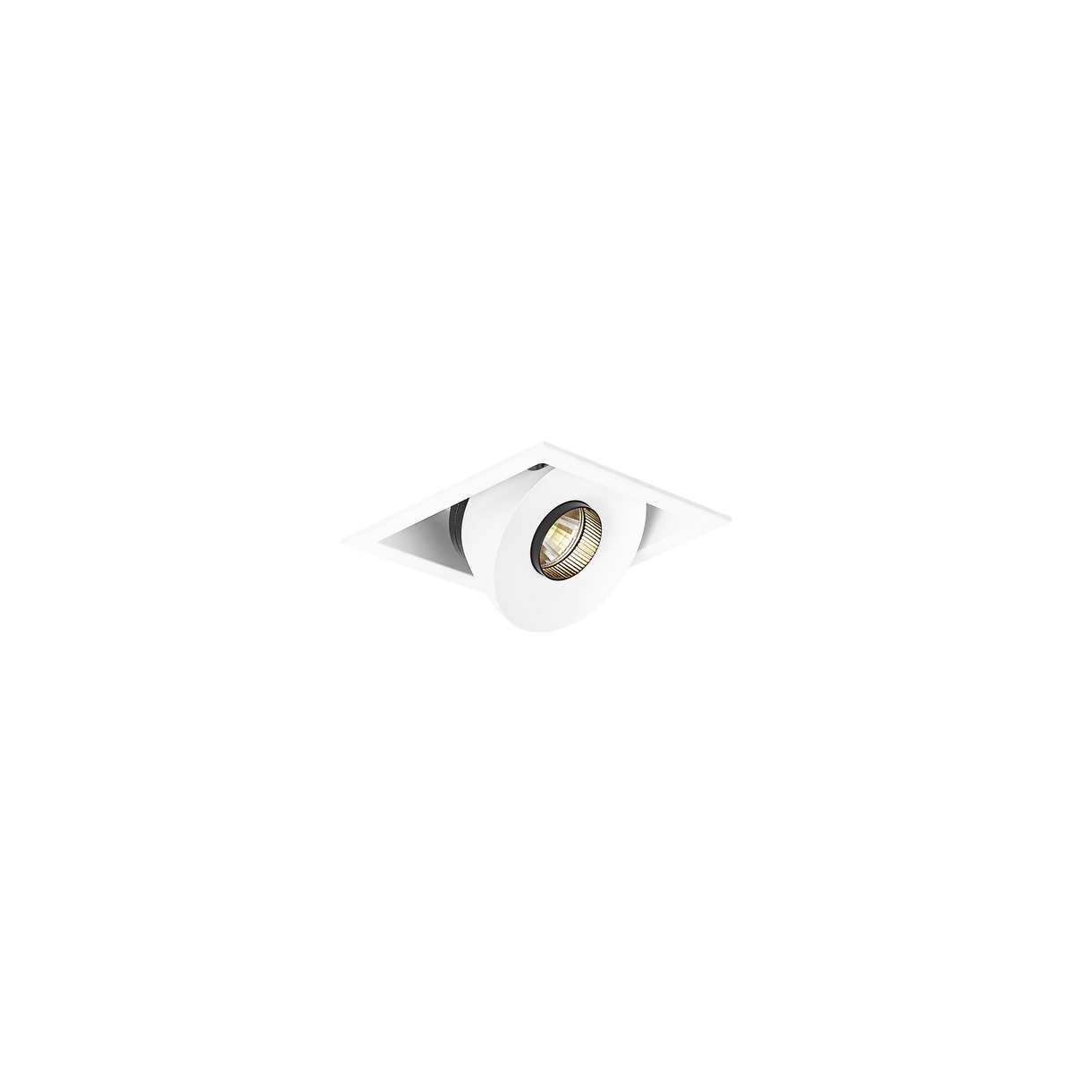 Sophia Mini Square Single Tilt/Rotate Downlight Kit White 3000K