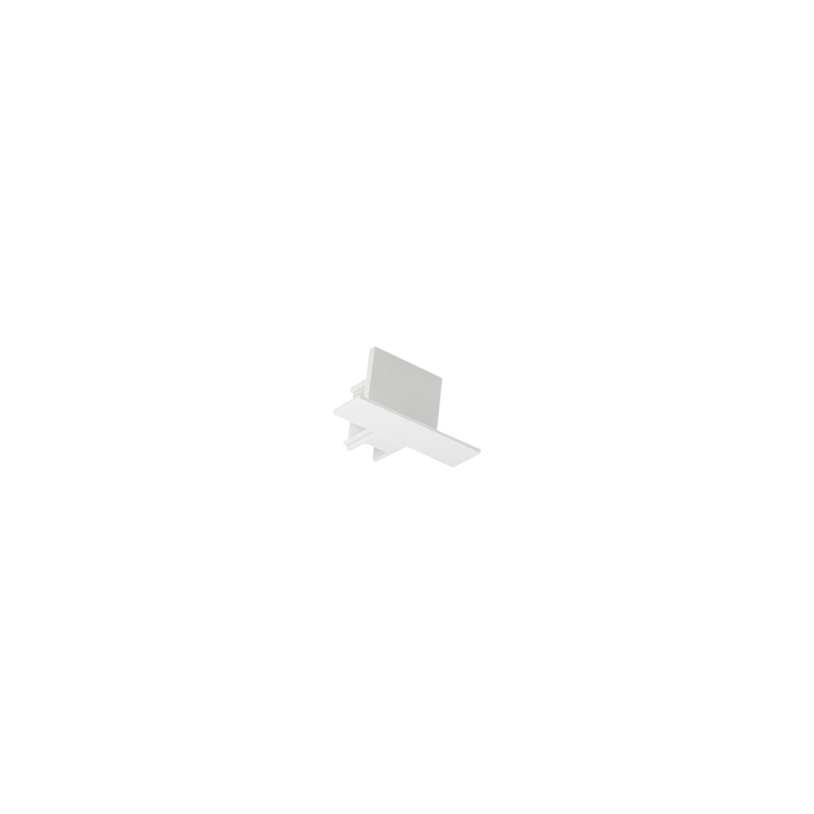 TRACK 3 CIRCUIT END CAP - RECESSED White