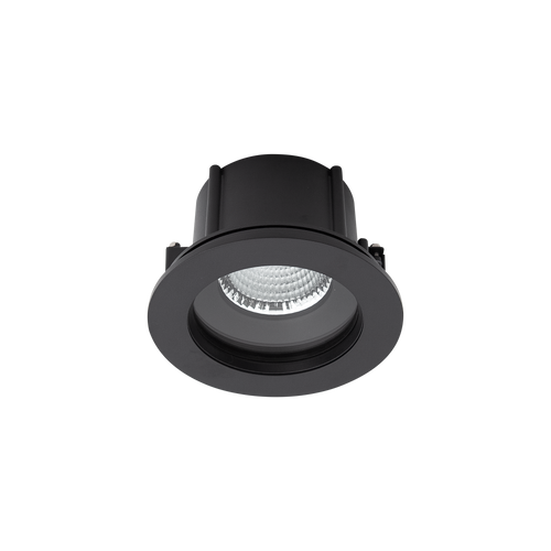 Exterior Round IP66 Large Downlight Black 4000K