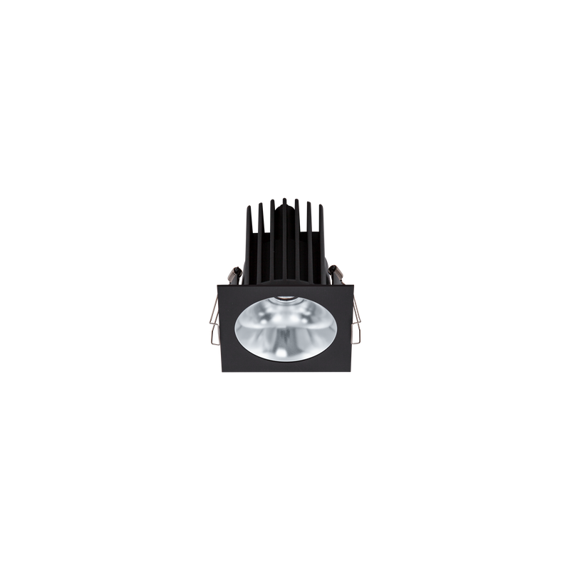 Cevon Dark Art Square Medium Downlight Kit Black, Silver 3000K