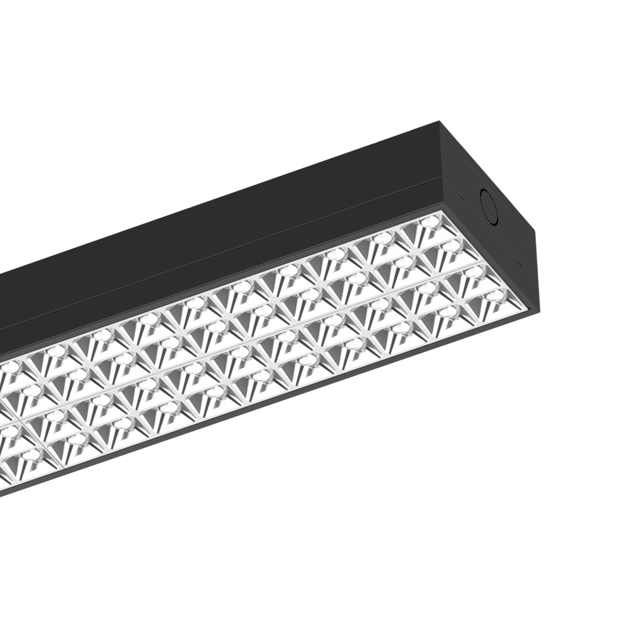 5ft Joinable Multi-Function Quad Wattage Batten Black 3000K / 4000K