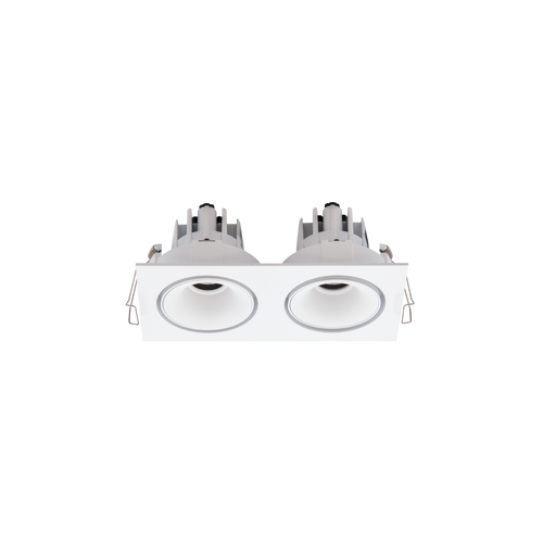 Cevon Tilt/Rotate Sml Double Downlight Kit White 3000K