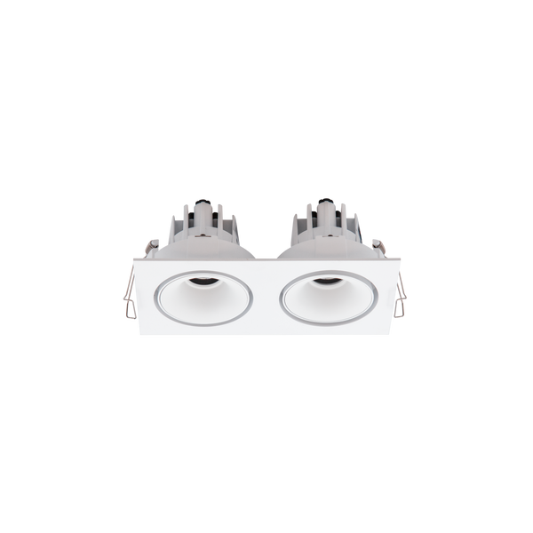 Cevon Tilt/Rotate Sml Double Downlight Kit White 3000K
