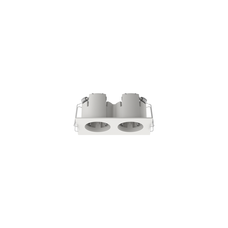 Cevon Type Recessed Rectangular Double Frame for M40 White
