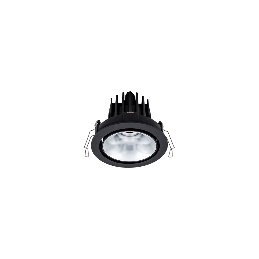 Cevon Dark Art Tilt/Rotate Medium Downlight Kit Black, Silver 3000K