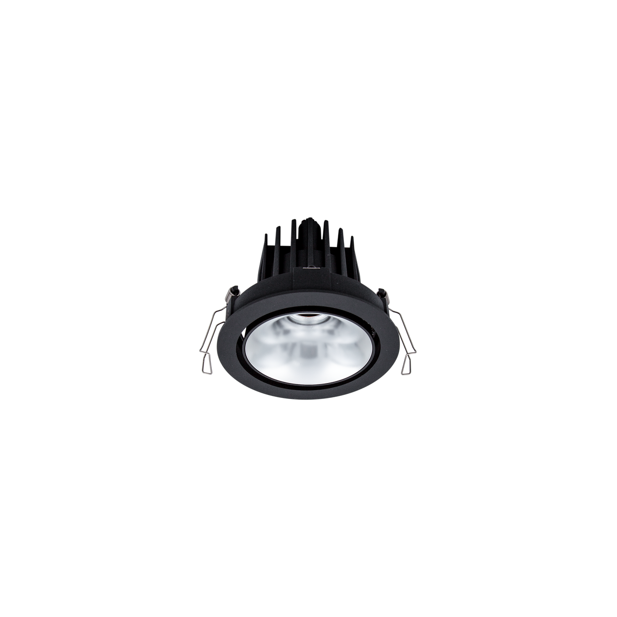 Cevon Dark Art Tilt/Rotate Medium Downlight Kit Black, Silver 3000K
