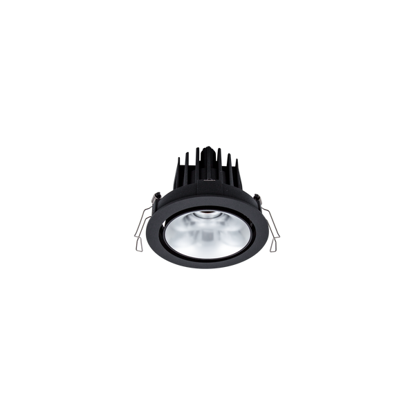 Cevon Dark Art Tilt/Rotate Medium Downlight Kit Black, Silver 3000K