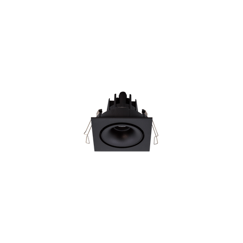 Cevon Tilt/Rotate Square Sml Downlight Kit Black, Matt Black 3K