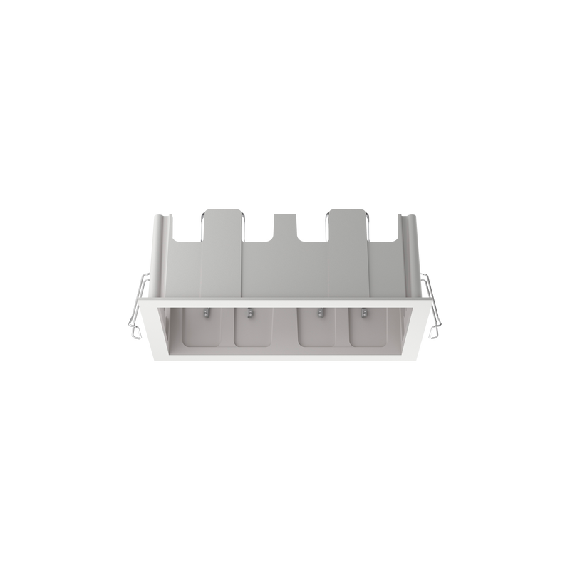 Cevon Type Recessed Rectangular Double Frame for M81 White