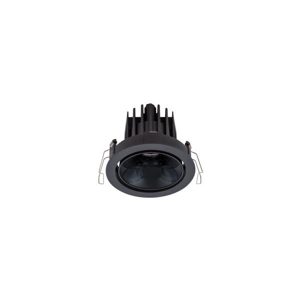 Cevon Dark Art Tilt/Rotate Medium Downlight Black, High Gloss Black 3K