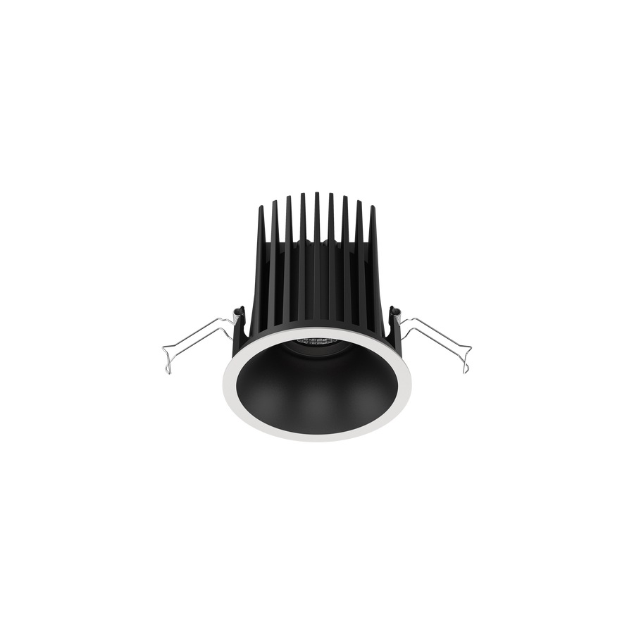 Cevon Large Darklight Slim Trim Downlight Kit White, Black 4000K