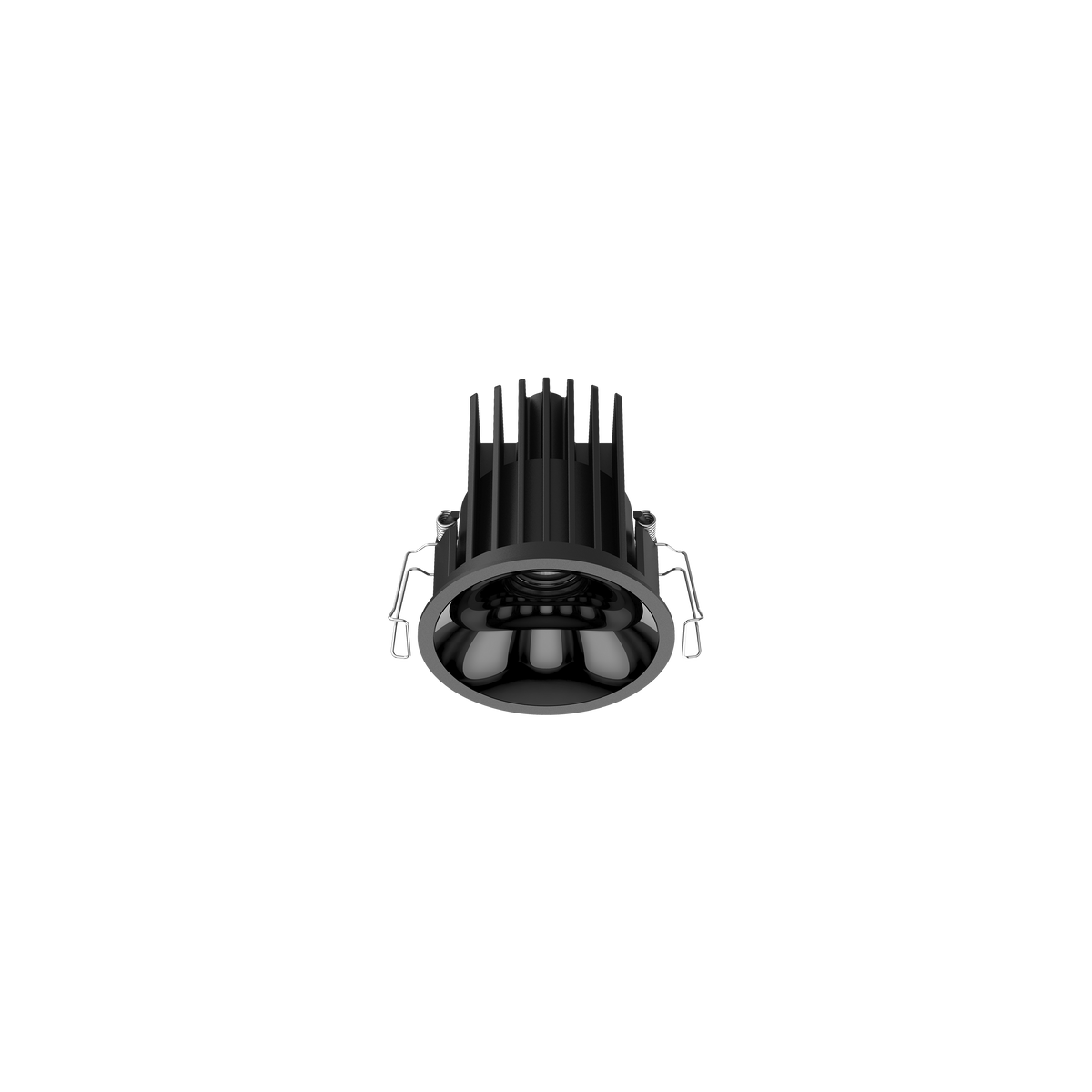 Cevon Medium Darklight Slim Trim Downlight Black, High Gloss Black 4K
