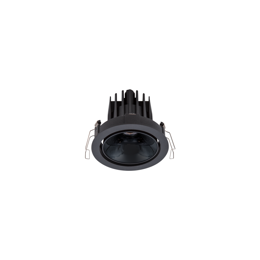 Cevon Dark Art Tilt/Rotate Medium Downlight Black, High Gloss Black 3K