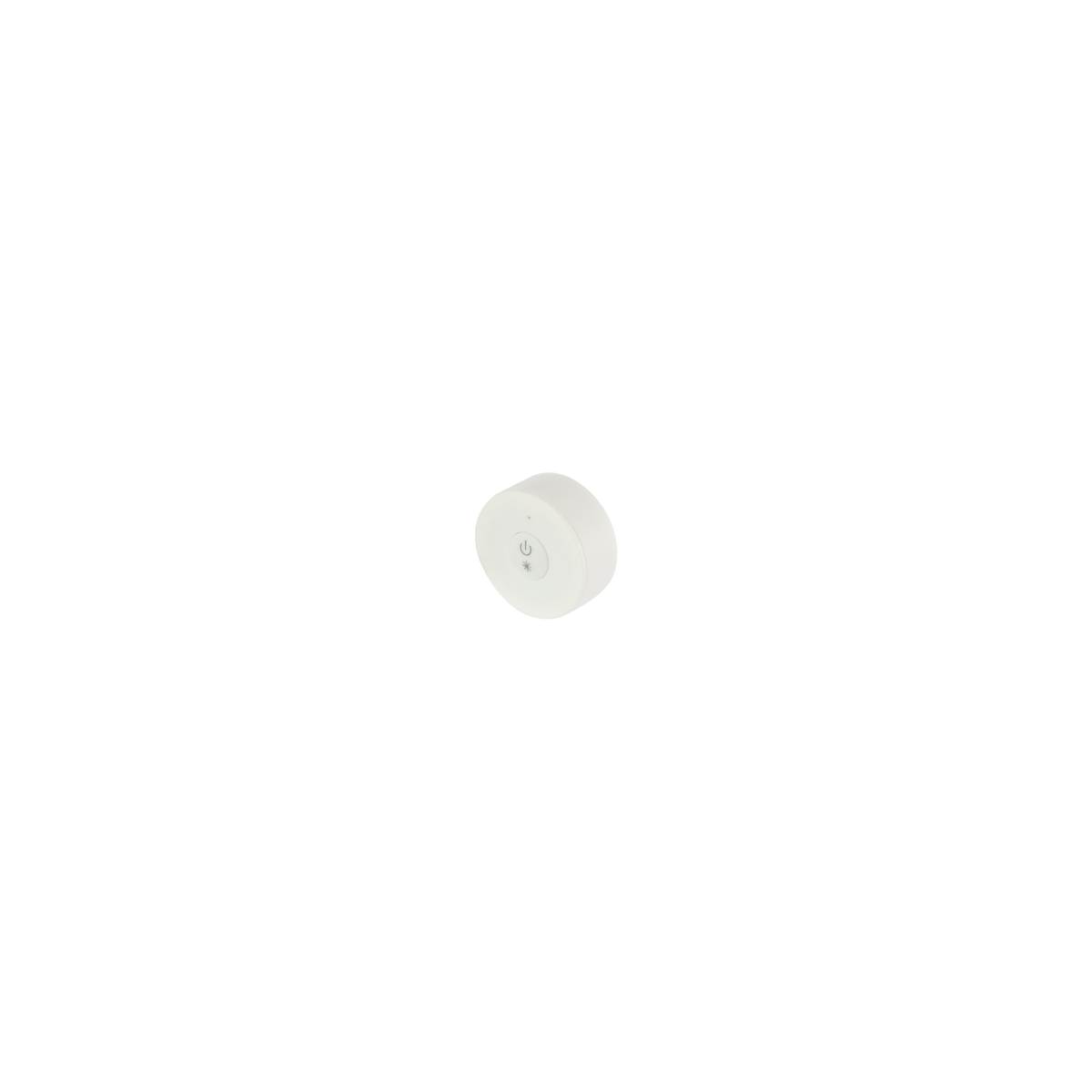 Round Mini RF Wireless Single Colour Dimming Button White