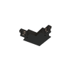 Track 3 Circuit L Connector Earth Inside - Recessed Black