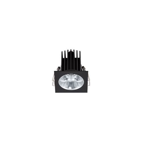 Cevon Dark Art Square Medium Downlight Kit Black, Silver 3000K