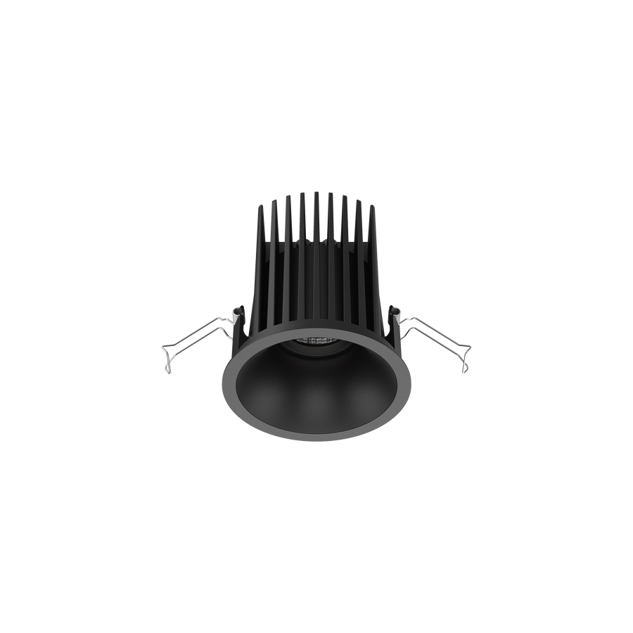 Cevon Large Darklight Slim Trim Downlight Kit Black 3000K