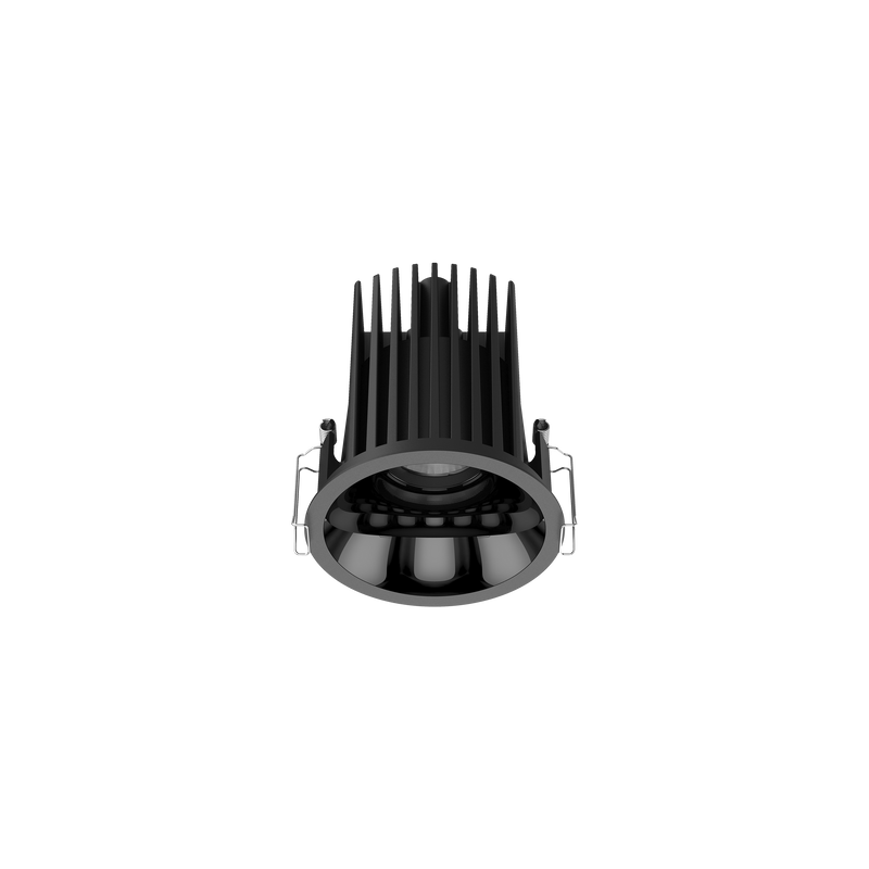 Cevon Large Darklight Slim Trim Downlight Black, High Gloss Black 3K