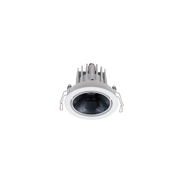 Cevon Dark Art Tilt/Rotate Medium Downlight White, High Gloss Black 3K