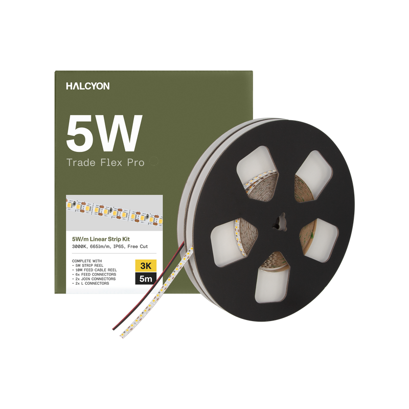5W/m 3000K Trade Flex Pro Tape - 5m Trade Kit