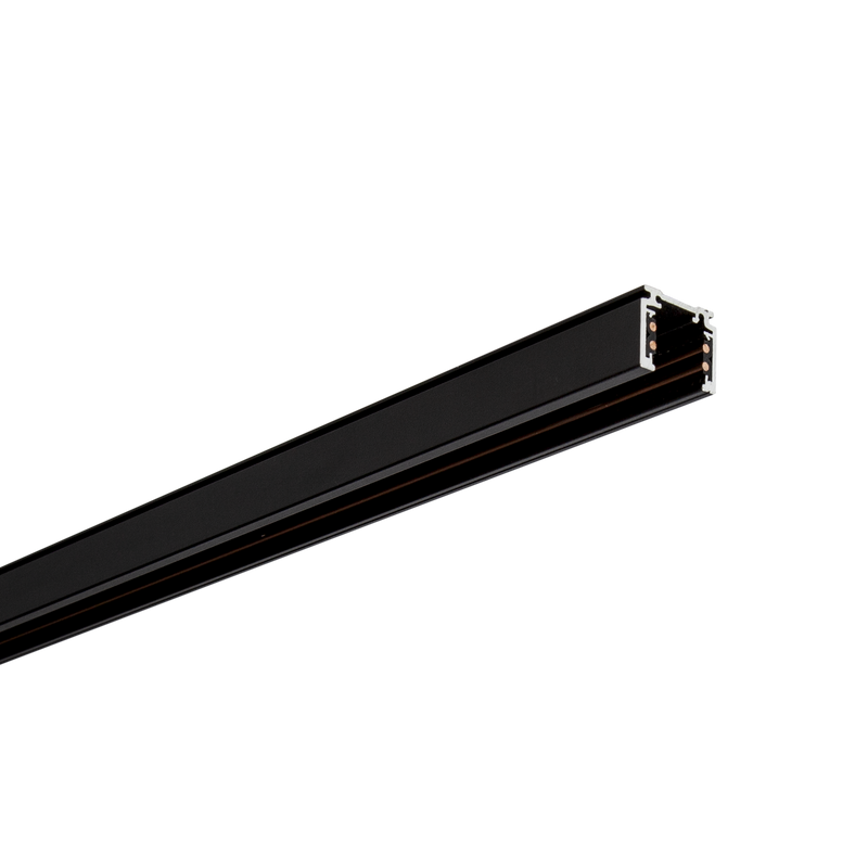 48V DC Track Surface Mount - Standard 2M Black