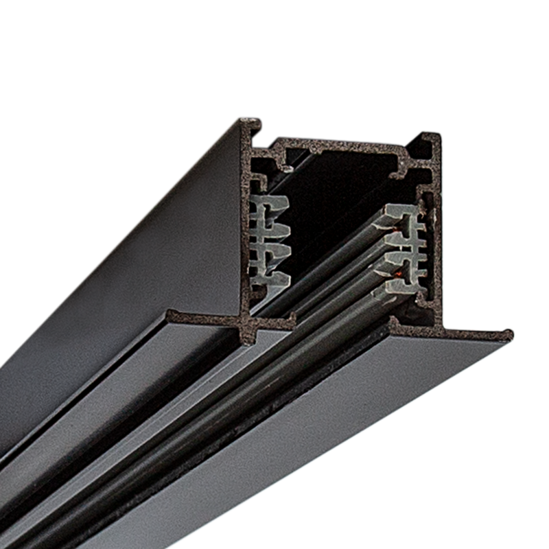 TRACK 3 CIRCUIT 1M - RECESSED Black